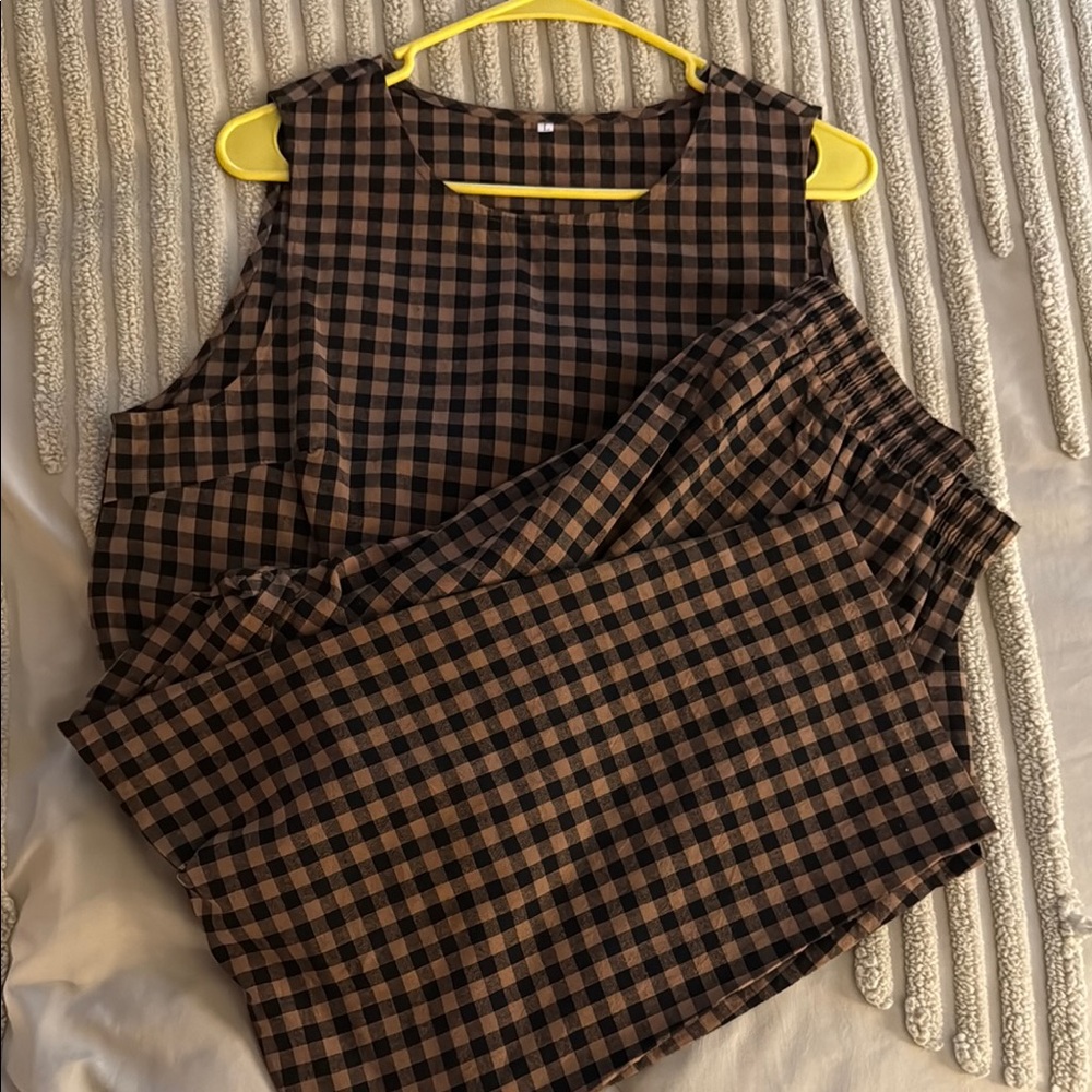 Tik Tok Viral Plaid Set